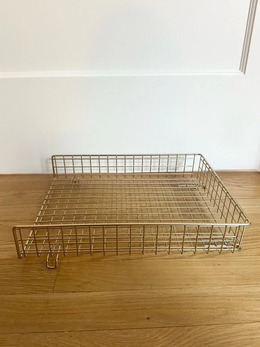 Grid Wire Letter Tray - Gold
